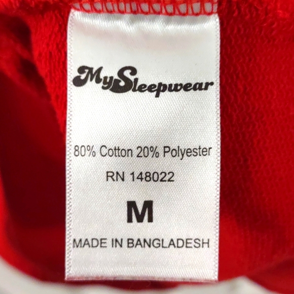 NWOT MyPillow Hoodie MySleepwear in Ruby Red Size M - Picture 6 of 8